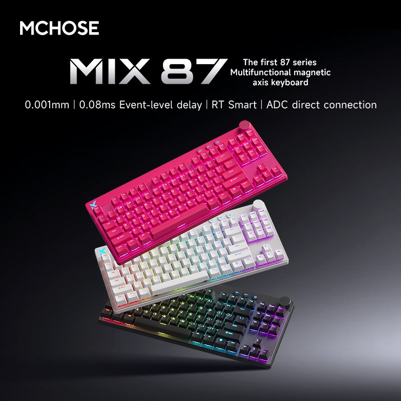 Tablet Accessories Keyboard - Mchose Mix87 Magnetic Swtich Keyboard Wired