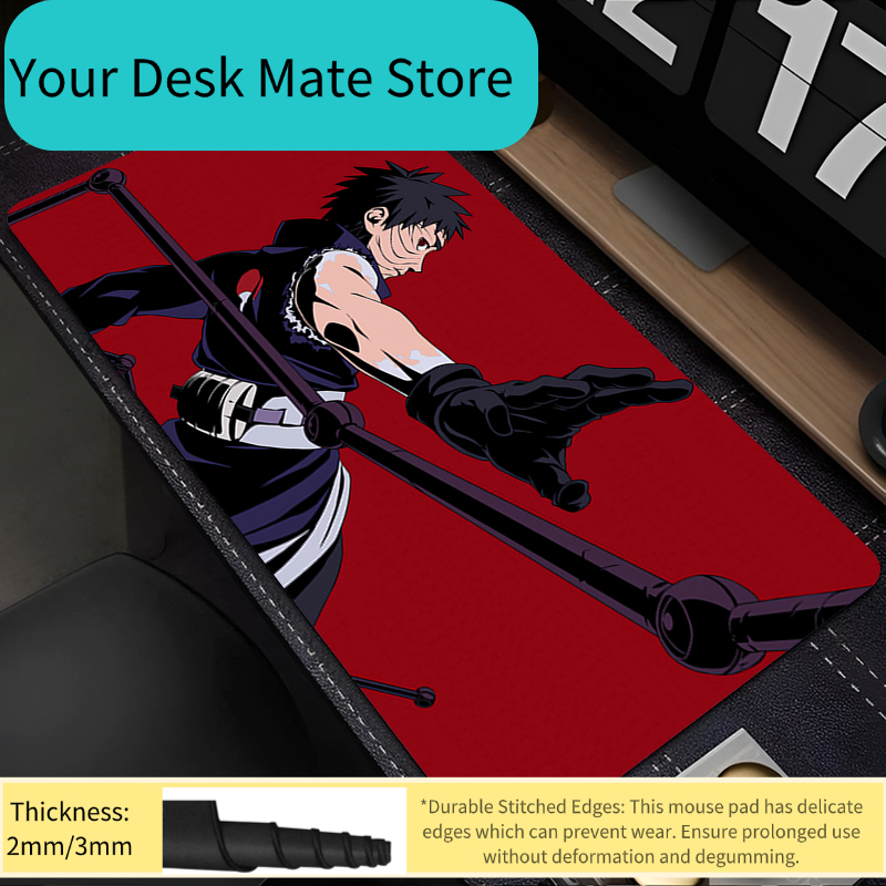 Tablet Accessories Keyboard - 90x40cm Mouse Pad Anime Naruto Obito