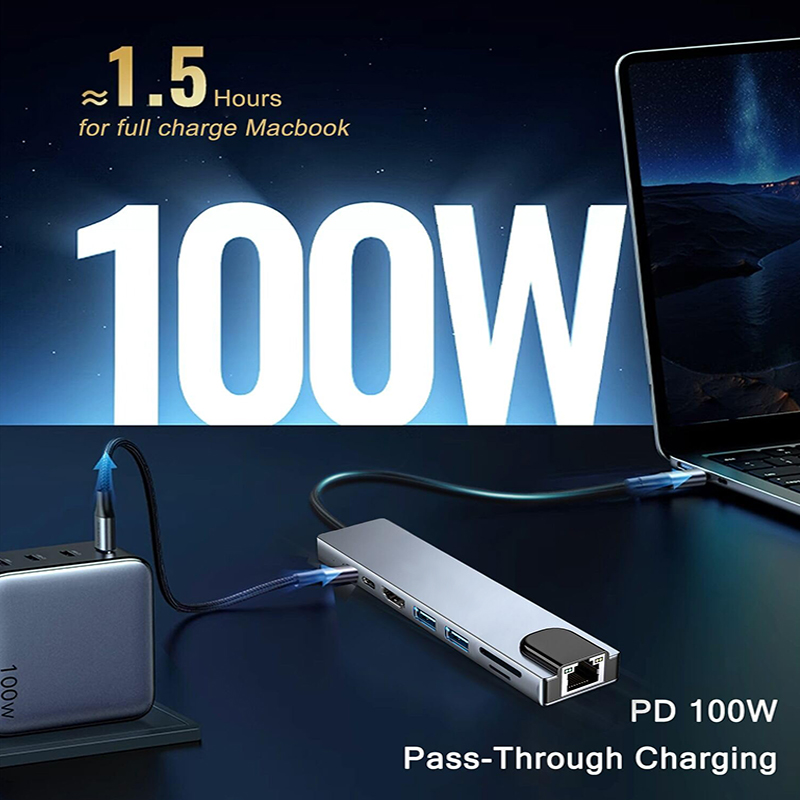 8 In 1 USB Type C Hub for MacB - Hdmi Adapter Tablet review and price