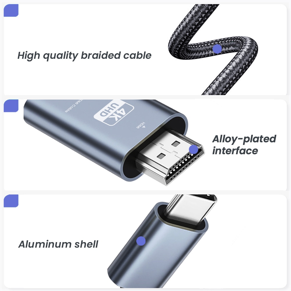 NIERBO USB C to HDMI Cable 6.6 - Hdmi Adapter Tablet review and price