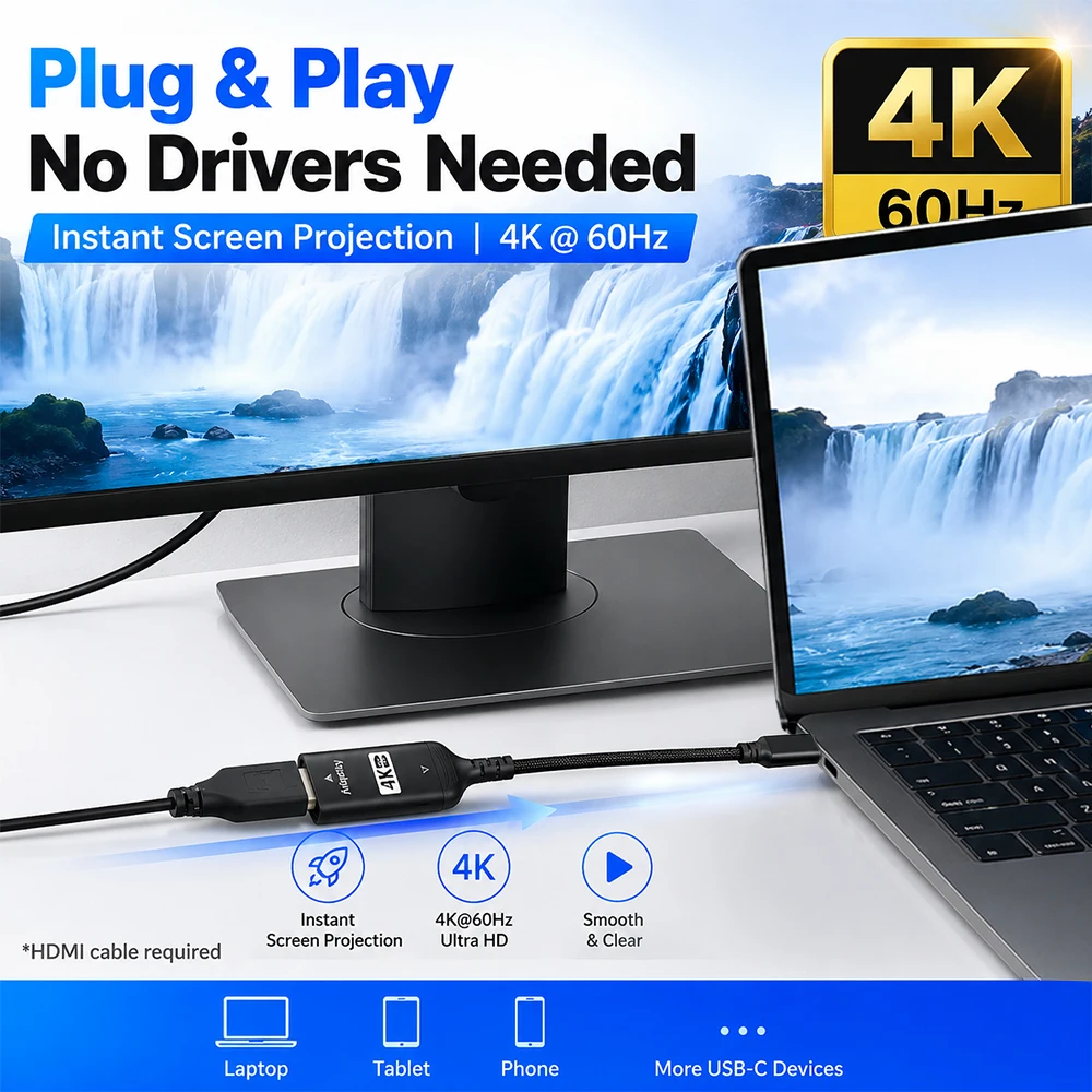 USB C to HDMI Adapter 4K@60Hz  - Hdmi Adapter Tablet review and price