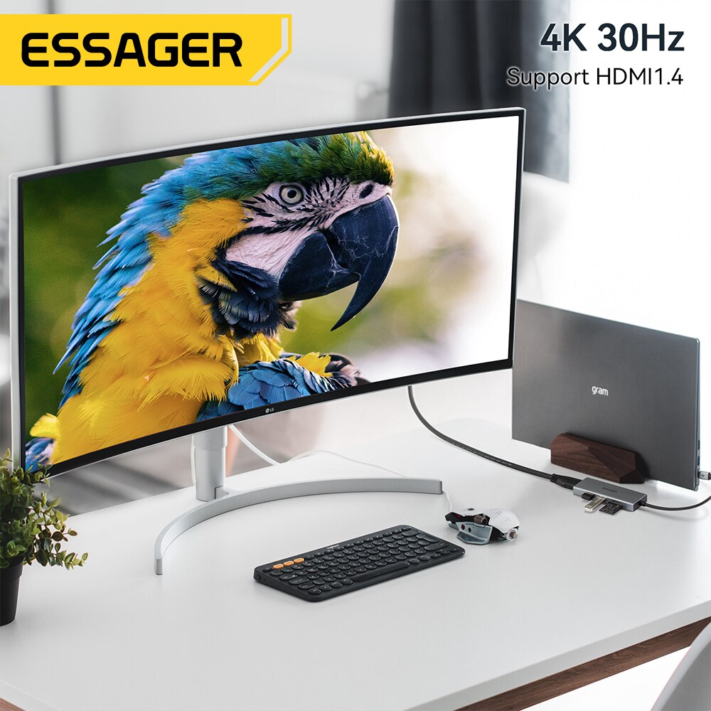 Essager 5 in 1 USB C HUB HDMI- - Hdmi Adapter Tablet review and price