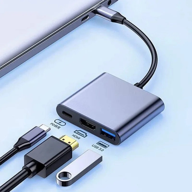 USB C HUB 3in1 Type C 3.0 to H - Hdmi Adapter Tablet review and price