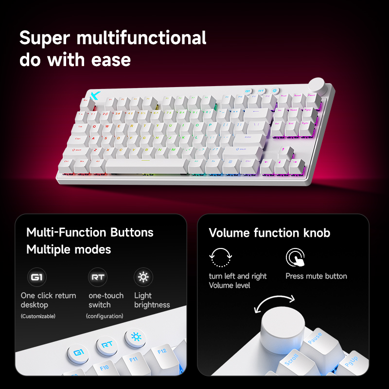 Mchose Mix87 Magnetic Swtich K - Tablet Accessories Keyboard review and price