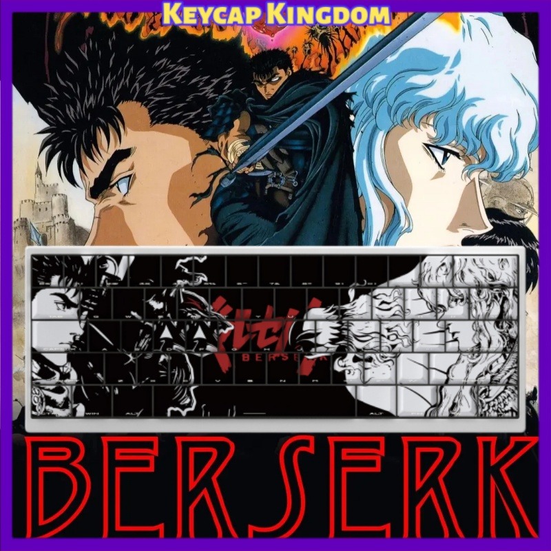 BERSERK Theme Anime Keycap 98  - Tablet Accessories Keyboard review and price