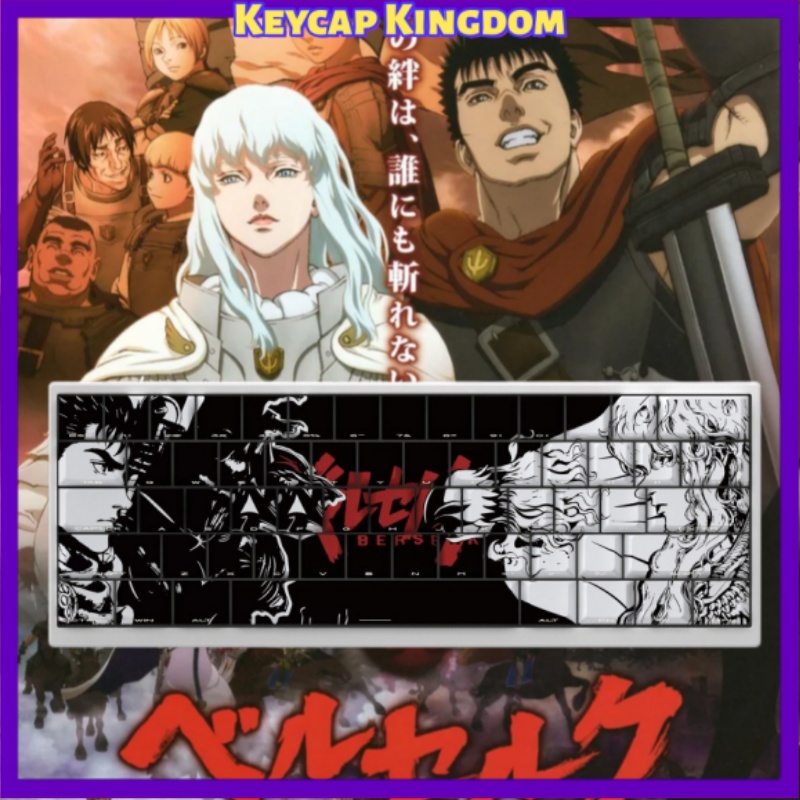 BERSERK Theme Anime Keycap 98  - Tablet Accessories Keyboard review and price