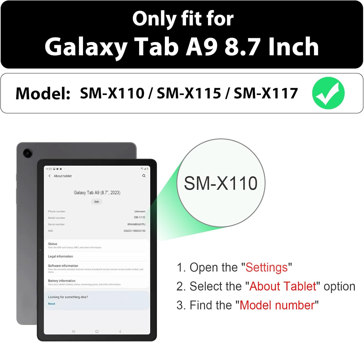 For Samsung Galaxy Tab A9 2023 - Getac Tablet Accessories review and price
