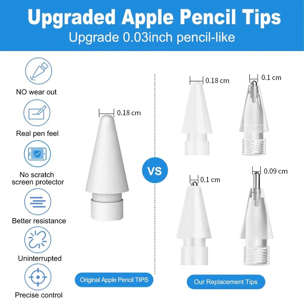 For Apple Pencil Pen Nib Penci - Tablet Drawing Accessories review and price