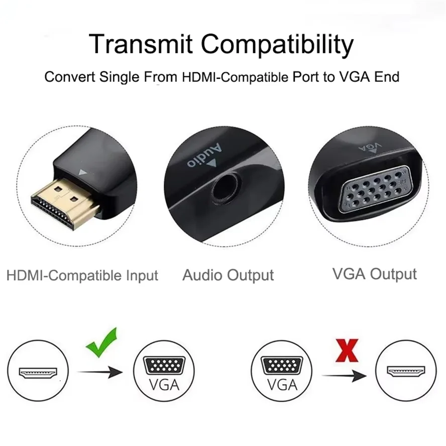 HDMI-compatible to VGA Cable C - Hdmi Adapter Tablet review and price